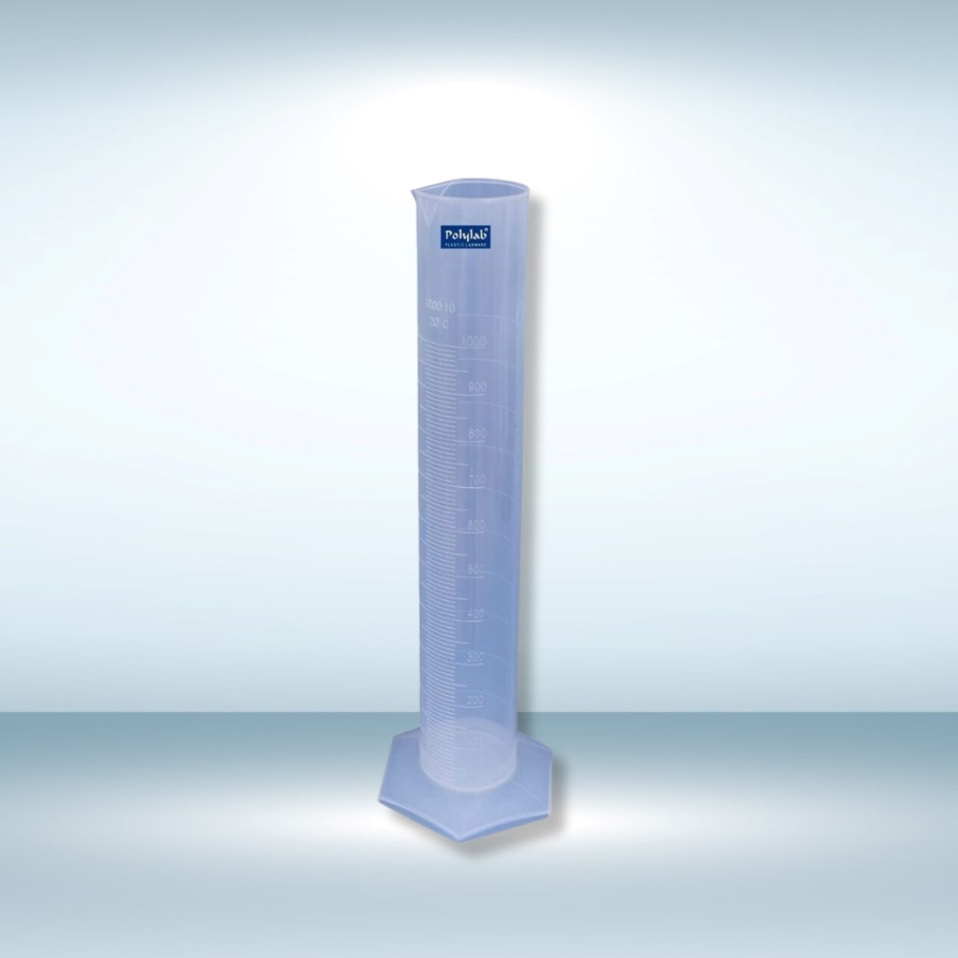 Plastic Measuring Cylinder (Hexagonal Base _ 100 ml)