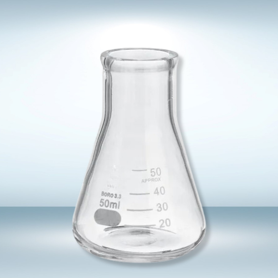 Borosilicate Conical _ Erlenmeyer Flask (50 ML)