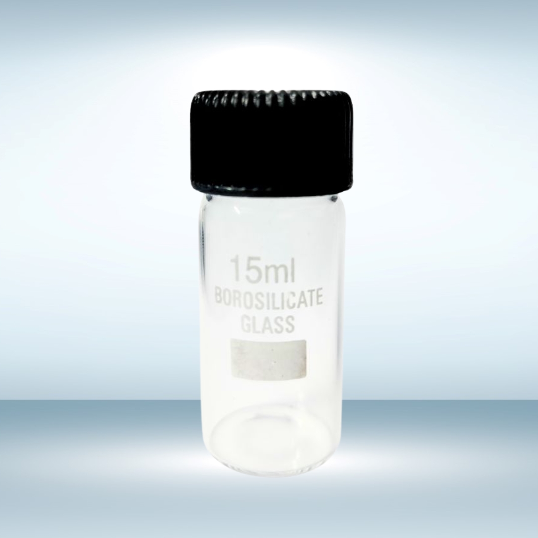 Borosilicate Reagent Bottle with Screw Cap (15 ML)